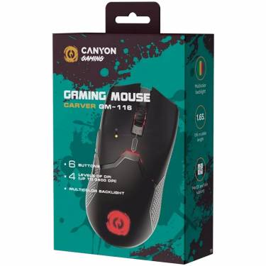 Canyon GM-116 Carver Gaming Mouse Black