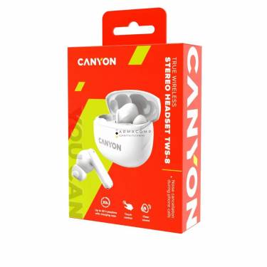 Canyon TWS-8W Bluetooth Headset White