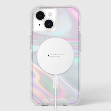 Case-Mate iPhone 15 Plus case Soap Bubble MagSafe