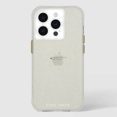 Case-Mate iPhone 15 Pro case Sheer Crystal Gold