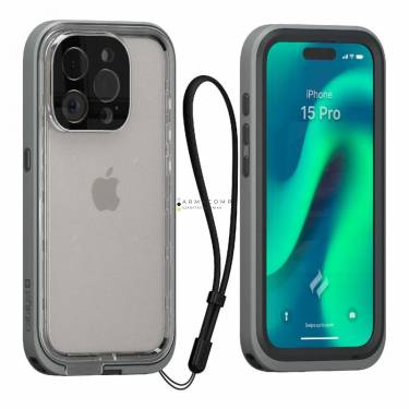 Catalyst Total Protection iPhone 15 Pro case Titanium Gray