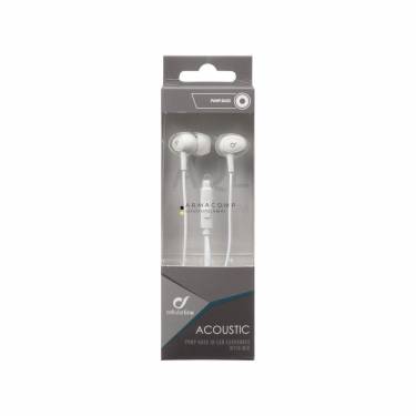 Cellularline In-ear headphones ACOUSTIC with microphone, AQL? certification, 3.5 mm jack, white