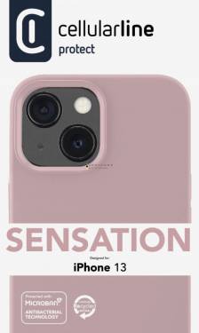 Cellularline Protective silicone cover Sensation for Apple iPhone 13, old pink