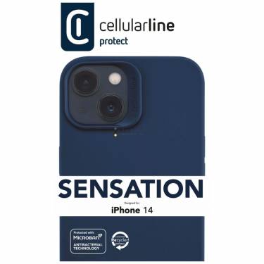 Cellularline Sensation protective silicone cover for Apple iPhone 14, blue