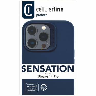 Cellularline Sensation protective silicone cover for Apple iPhone 14 PRO, blue