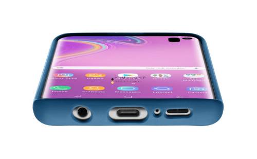 Cellularline védő szilikon tok Samsung Galaxy S10e telefonhoz, kék