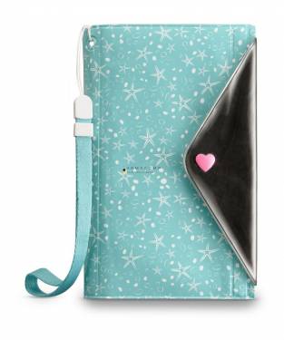 Cellularline Waterproof case with wallet Voyager Pochette for phones up to 5.2", green