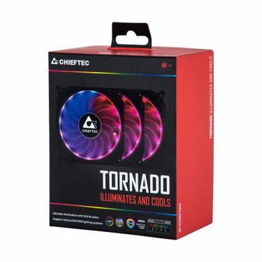 Chieftec Tornado 3x12cm Fan + Controller