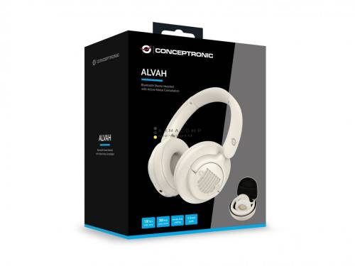 Conceptronic  ALVAH02C Bluetooth Headset Cream