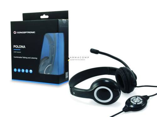 Conceptronic  CCHATSTARU2B Headset Black