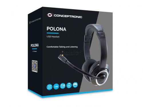 Conceptronic  POLONA01B Headset Black