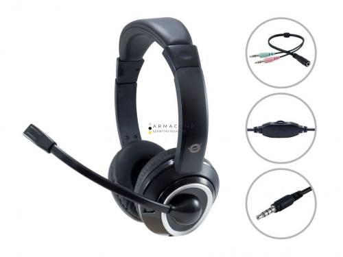 Conceptronic  POLONA02BA Headset Black