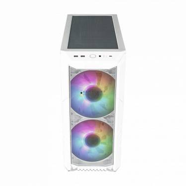 Cooler Master HAF 500 RGB Tempered Glass White