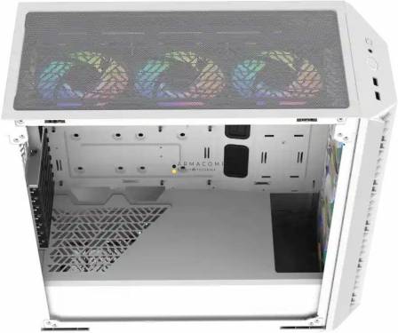 Cooler Master MasterBox 520 Mesh ARGB Tempered Glass White