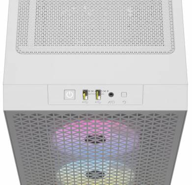 Corsair 3000D RGB Airflow Tempered Glass White