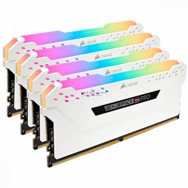 Corsair 32GB DDR4 3200MHz Kit(4x8GB) Vengeance RGB Pro White