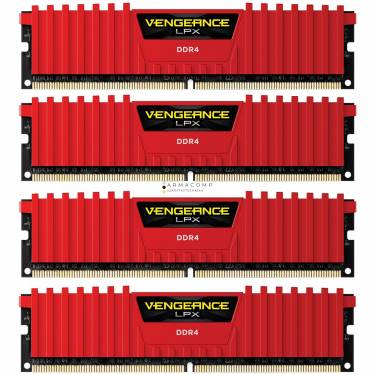 Corsair 64GB DDR4 2133MHz Kit(4x16GB) Vengeance LPX Red
