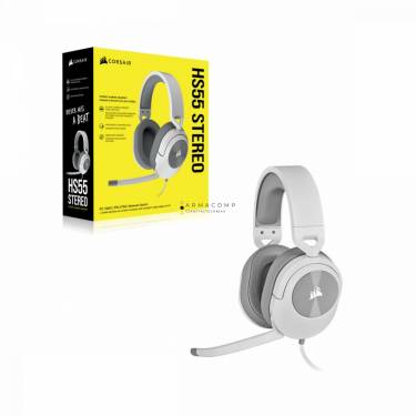 Corsair HS55 Stereo Gaming Headset White