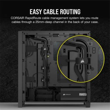 Corsair iCUE 4000D RGB AIRFLOW Tempered Glass Black