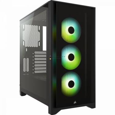 Corsair iCUE 4000X RGB Tempered Glass Black