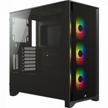 Corsair iCUE 4000X RGB Tempered Glass Black