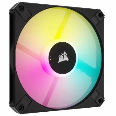 Corsair iCUE AF120 RGB SLIM 120mm PWM Fluid Dynamic Bearing Fan Twin Pack Black