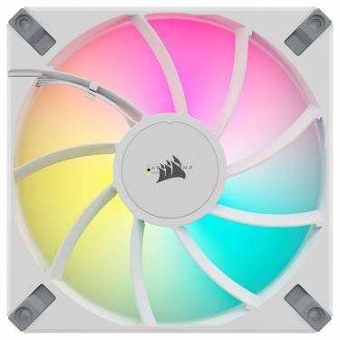 Corsair iCUE AF140 RGB ELITE 140mm PWM Dual Fan Kit White