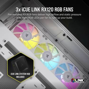 Corsair iCUE LINK 6500X RGB Tempered Glass White