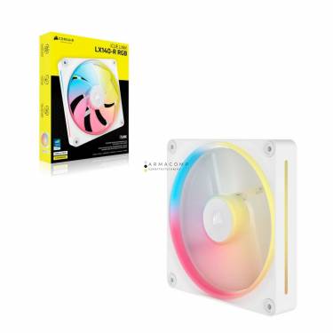 Corsair iCUE LINK LX140-R RGB 140mm PWM Reverse Fan Expansion White