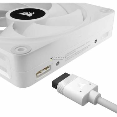 Corsair iCUE LINK QX120 RGB 120mm PWM PC Fans Starter Kit with iCUE LINK System Hub White