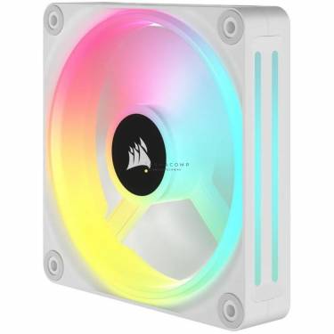 Corsair iCUE LINK QX120 RGB 120mm PWM PC Fans Starter Kit with iCUE LINK System Hub White