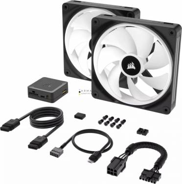 Corsair iCUE LINK QX140 RGB 140mm PWM PC Fans Starter Kit with iCUE LINK System Hub