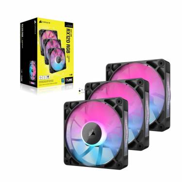 Corsair iCUE LINK RX120 RGB 120mm PWM Fan Triple Starter Kit