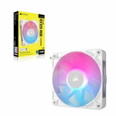 Corsair iCUE LINK RX120 RGB 120mm PWM Single Fan Expansion White