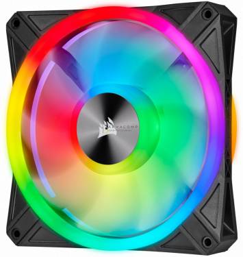 Corsair iCUE QL140 RGB PWM Dual Fan Kit with Lighting Node CORE