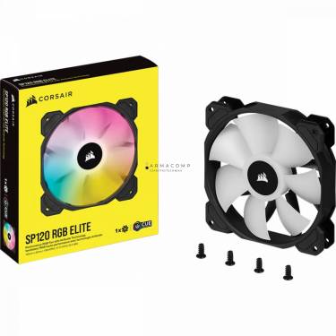 Corsair iCUE SP120 RGB ELITE Performance 120mm PWM Fan Black