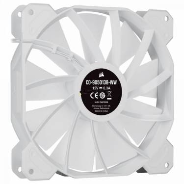 Corsair iCUE SP140 RGB ELITE Performance 140mm White PWM Fan Single Pack