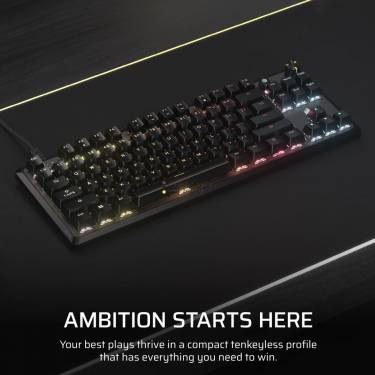 Corsair K70 Core TKL RGB Red Mechanical Gaming Keyboard Black US