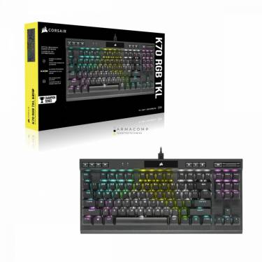 Corsair K70 RGB TKL Champion Series Optical-Mechanical Gaming Keyboard Black US