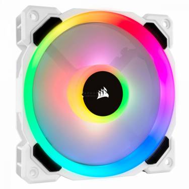 Corsair LL120 RGB 120mm Dual Light Loop White RGB LED PWM Fan - Single Pack