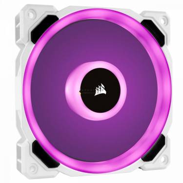 Corsair LL120 RGB 120mm Dual Light Loop White RGB LED PWM Fan - Single Pack