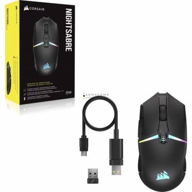 Corsair Nightsabre  Wireless RGB Gaming Mouse Black