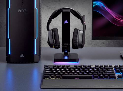 Corsair ST100 RGB Premium Headset Stand with 7.1 Surround Sound Black