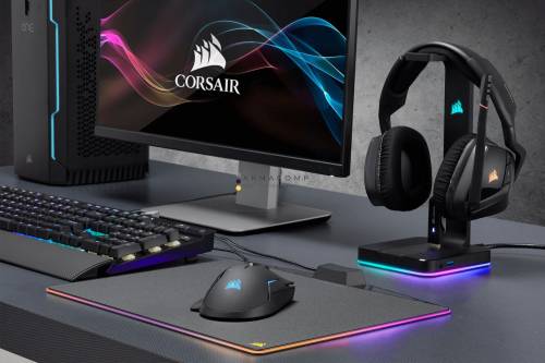 Corsair ST100 RGB Premium Headset Stand with 7.1 Surround Sound Black