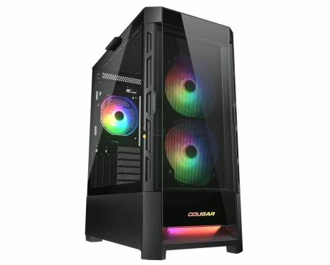 Cougar Duoface RGB Tempered Glass Black