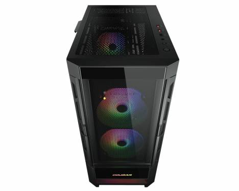 Cougar Duoface RGB Tempered Glass Black