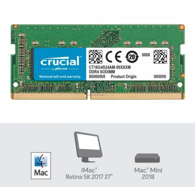 Crucial 16GB DDR4 2400MHz SODIMM