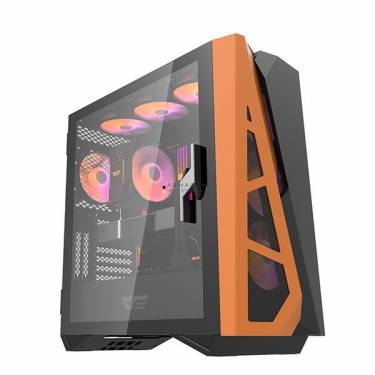 darkFlash DLZ31 Mesh Tempered Glass Black/Orange