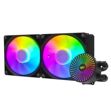 darkFlash Radiant DC 240 ARGB Liquid CPU Cooler Black