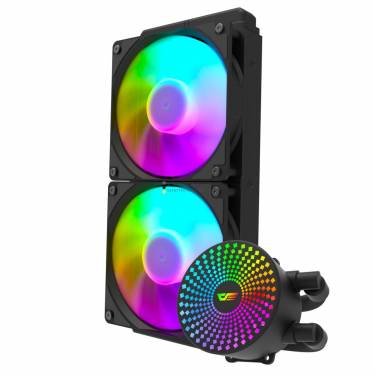 darkFlash Radiant DC 240 ARGB Liquid CPU Cooler Black